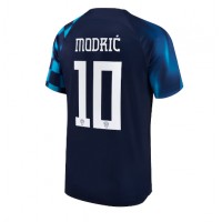 Camisa de time de futebol Croácia Luka Modric #10 Replicas 2º Equipamento Mundo 2022 Manga Curta